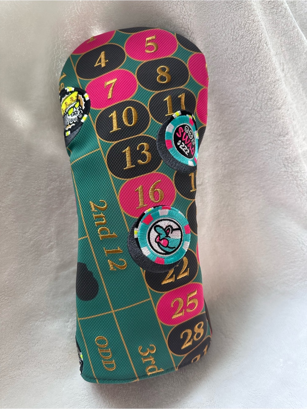 NEW SWAG Golf “Let It Ride” Roulette Driver Headcover – Limited Editio
